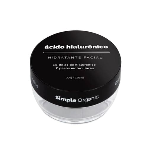 Hidratante Facial Simple Organic Ácido Hialurônico Com 30Ml