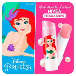 Imagem do produto Hidratante Labial Nívea Pérola Shine Disney Princess Ariel 4,8G