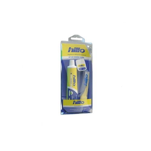 Imagem do produto Hillo Kit Viagem Escova + Fio Dental 25M + Creme Dental 70G