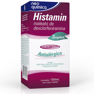 Imagem do produto Histamin - 2Mg/5Ml Xarope 100Ml