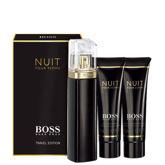 Imagem do produto Hugo Boss Kit Nuit Feminino Eau De Parfum 75Ml + Loção Corporal 50Ml + Gel De Banho 50Ml
