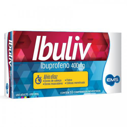 Imagem do produto Ibuliv - 400Mg Com 10 Comprimidos