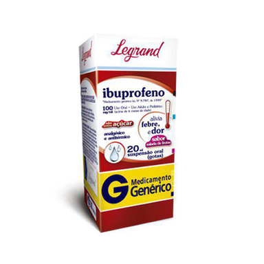 Imagem do produto Ibuprofeno 100Mg Com 20Ml Ibuprofeno 100Mg Com 20Ml - Legrand Genérico