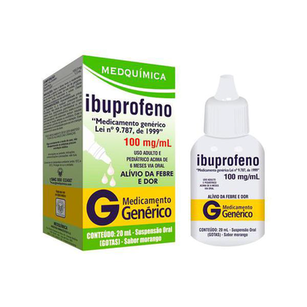 Imagem do produto Ibuprofeno - 100Mg Gotas 20Ml Medquímica Genérico