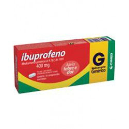Imagem do produto Ibuprofeno - 400 Mg Com 10 Comprimidos Cimed Genérico