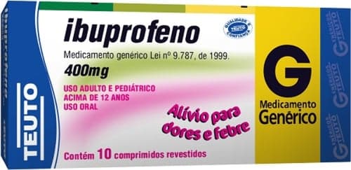 Imagem do produto Ibuprofeno - 400 Mg Com 10 Comprimidos Teuto Genérico