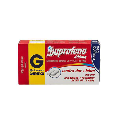 Imagem do produto Ibuprofeno - 400Mg 10 Comprimidos Revestidos Neo Química Genérico