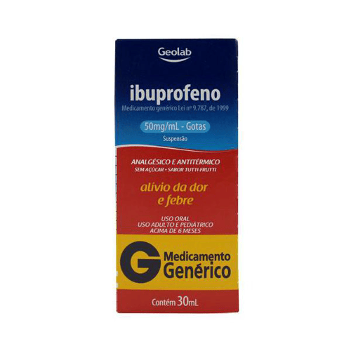 Imagem do produto Ibuprofeno - 50Mg 30Ml Geolab Genérico