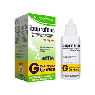 Imagem do produto Ibuprofeno - 50Mg 30Ml Medquímica Genérico