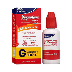 Imagem do produto Ibuprofeno - 50Mg Gotas 30Ml Brainfarma Genérico