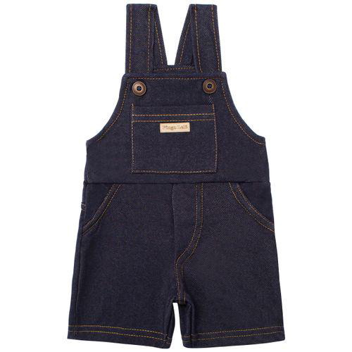 Imagem do produto Jardineira Para Bebe Em Fleece Blue Denim Pingo Lelê Pl65852 Jardineira Cotton Jeans1