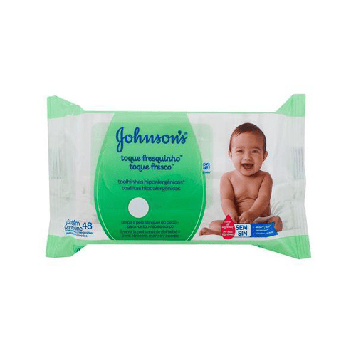 Johnsons Baby Toalhas Umedecidas Toque Fresquinho 48 Unidades