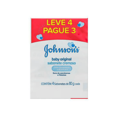 Imagem do produto Johnsons Sabonete Branco 80G Leve 4 Pague 3