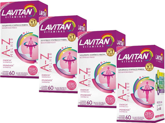 Imagem do produto Kit 04 Lavitan Az Mulher Cimed 60 Comprimidos Cada Caixa Total 240 Comprimidos