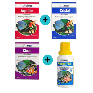 Imagem do produto Kit 1 Aqualife 15Ml + 1 Cristal 15Ml + 1 Clean 15Ml + 1 Protect Plus 30Ml