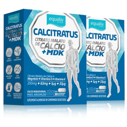 Imagem do produto Kit 2 Calcitratus + Mdk Citrato Malato De Cálcio Equaliv 30 Cápsulas