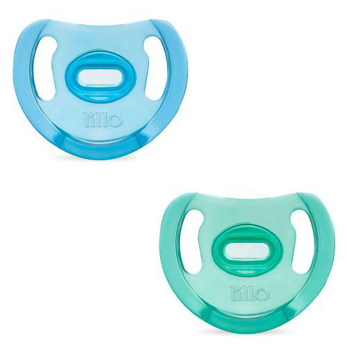 Imagem do produto Kit 2 Chupeta Lillo Soft Comfort 100 Silicone Anatomica Tamanho 2 Verde E Azul Menino