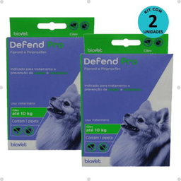 Imagem do produto Kit 2 Defend Pro Cães Até 10Kg Biovet