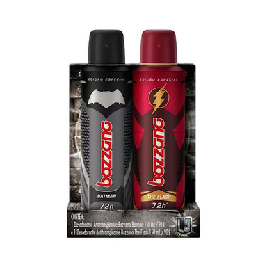 Imagem do produto Kit 2 Desodorante Aerosol Bozzano Batman + The Flash 90G