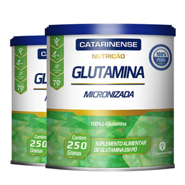 Imagem do produto Kit 2 Glutamina Micronizada Catarinense 250G