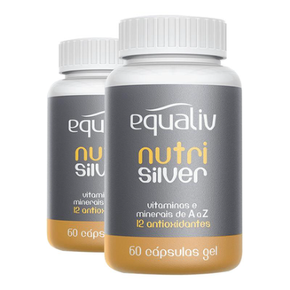 Imagem do produto Kit 2 Nutri Silver Polivitamínico De A A Z Equaliv 60 Cápsulas Gel