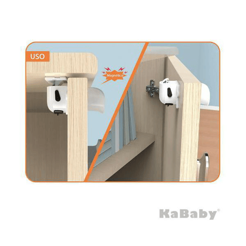 Imagem do produto Kit 2 Travas Magnéticas P/ Armários E Gavetas Kababy