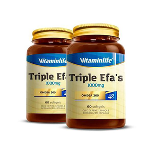 Imagem do produto Kit 2 Triple Efôs Vitaminlife 60 Cápsulas