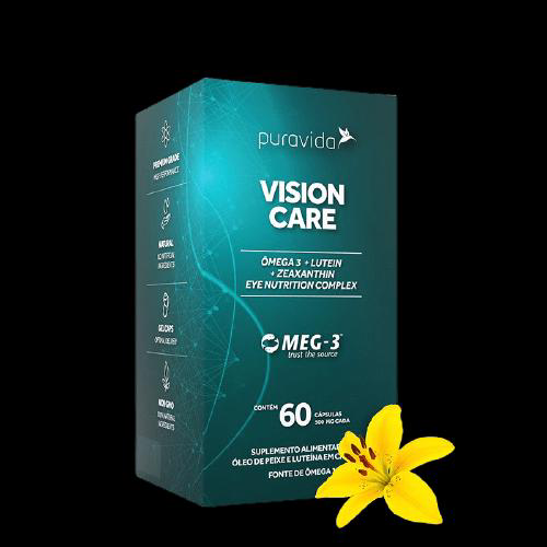 Imagem do produto Kit 2X: Vision Care Ômega 3 + Luteína Puravida 60 Cápsulas