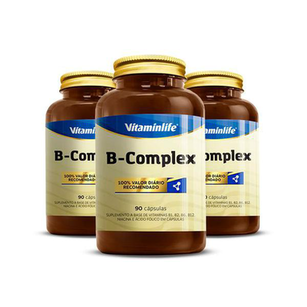 Imagem do produto Kit 3 B Complex Vitaminlife 90 Cápsulas