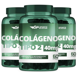 Imagem do produto Kit 3 Colágeno Tipo 2 40Mg 60 Cápsulas Up Sport Nutrition Sports