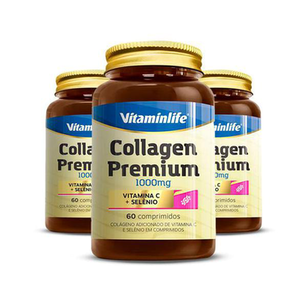 Kit 3 Collagen Vitaminlife 60 Cápsulas