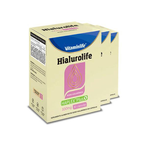 Kit 3 Hialurolife Vitaminlife 30 Cápsulas