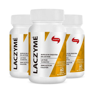 Imagem do produto Kit 3 Laczyme 450Mg Vitafor 60 Cápsulas