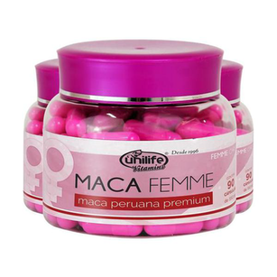 Imagem do produto Kit 3 Maca Femme 560Mg Premium Unilife 90 Cápsulas