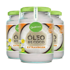 Imagem do produto Kit 3 Óleo De Coco Extra Virgem Qualicôco 500Ml