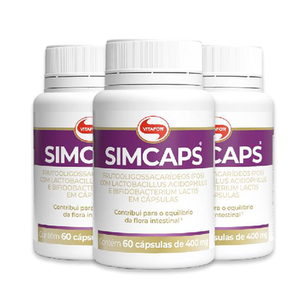 Imagem do produto Kit 3 Simcaps Vitafor 60 Cápsulas