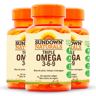 Imagem do produto Kit 3 Triple Ômega 369 Sundown 60 Cápsulas Sundown Naturals Vitaminas