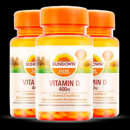 Imagem do produto Kit 3 Vitamina D3 Sundown 100 Comprimidos Sundown Naturals