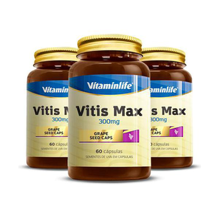 Imagem do produto Kit 3 Vitis Max Vitaminlife 60 Cápsulas