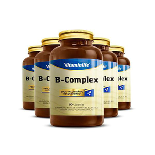 Imagem do produto Kit 5 B Complex Vitaminlife 90 Cápsulas