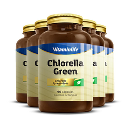 Imagem do produto Kit 5 Chlorella Green Vitaminlife 90 Cápsulas