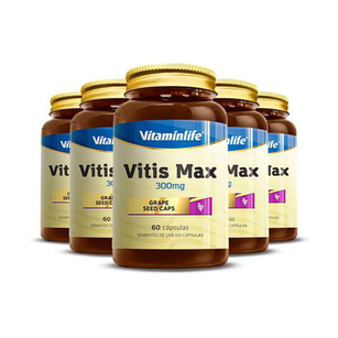 Imagem do produto Kit 5 Vitis Max Vitaminlife 60 Cápsulas