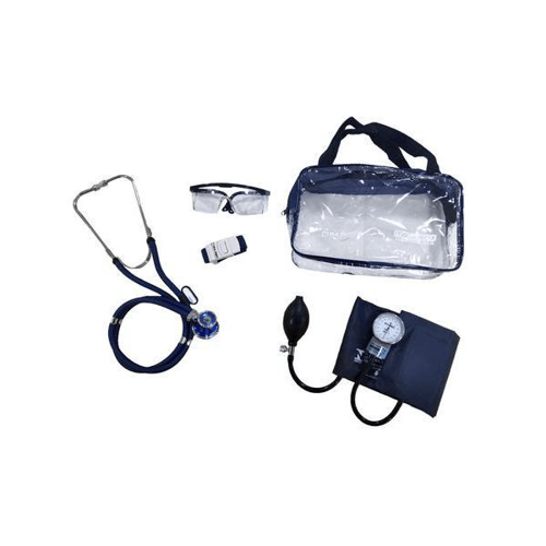 Imagem do produto Kit Acadêmico Azul Com Bolsa Transparente P.a. Med Kpa406