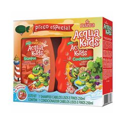 Imagem do produto Kit Acqua Kids Shampoo E Condicionador Cabelos Lisos E Finos 400M Cada