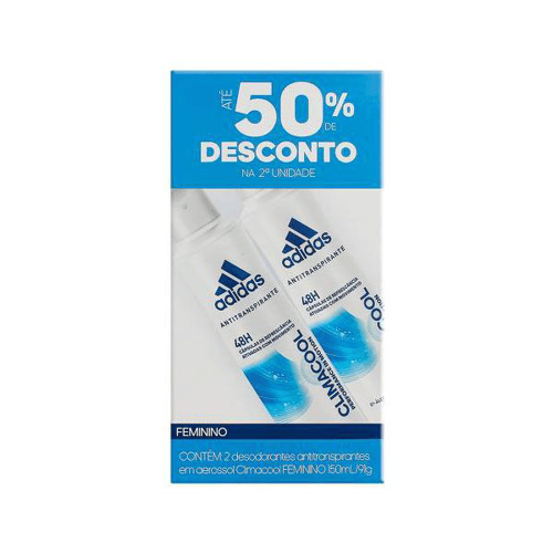 Imagem do produto Kit Adidas Desodorante Aerosol Feminino Climacool 91G 2 Unidades