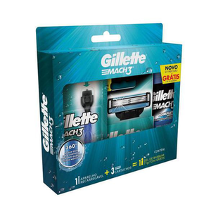 Imagem do produto Kit Aparelho De Barbear Gillette Mach3 Acquagrip 1 Unidade