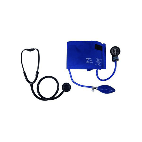 Imagem do produto Kit Aparelho De Pressão Com Esteto Duplo Azul Royal Bic