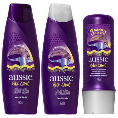 Imagem do produto Kit Aussie Botox Shampoo 360Ml + Condicionador 360Ml + Creme 3 Minutos Milagrosos 236Ml 360Ml + 360Ml + 236Ml