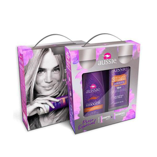 Imagem do produto Kit Aussie Miraculously Smooth Shampoo 180Ml + Creme De Tratamento 236Ml
