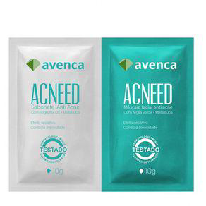 Imagem do produto Kit Avenca Acneed Antiacne Sabonete Líquido 10G + Máscara Facial 10G